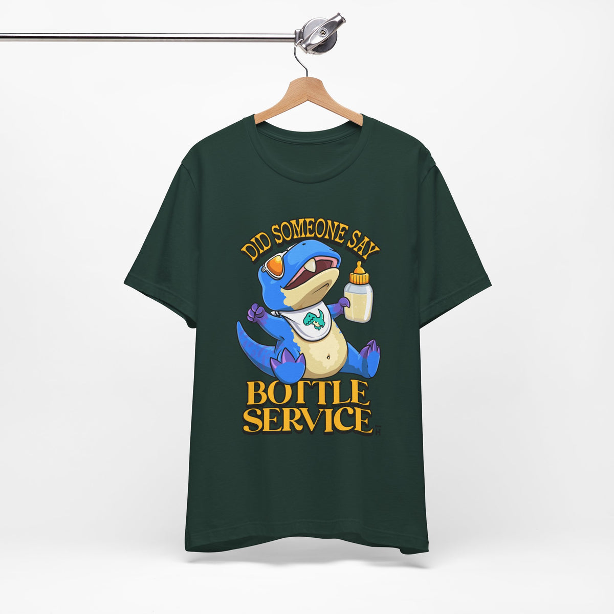 Bottle Service Baby T Rex T‑Shirt