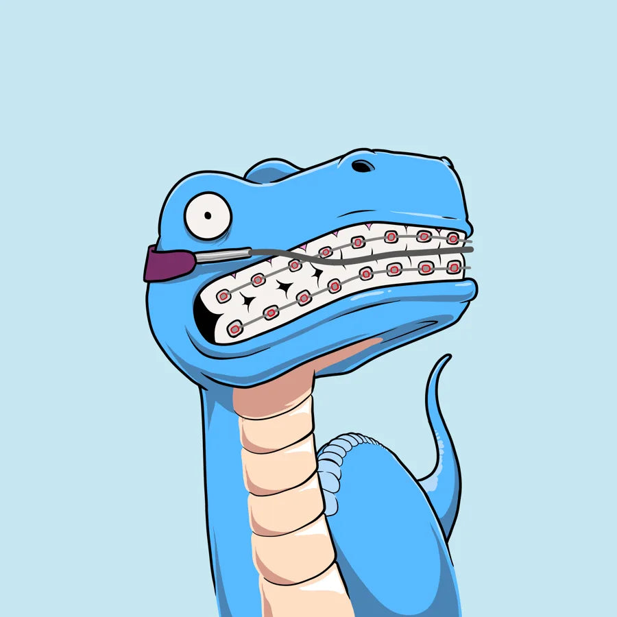 Braces Face Dino Tee